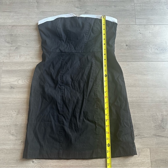 EUC Maeve Strapless Peekaboo mini dress - black and white - size small - Picture 2 of 6